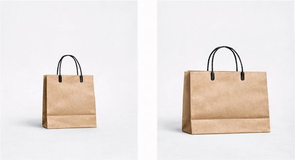 小物とA5横サイズの紙袋