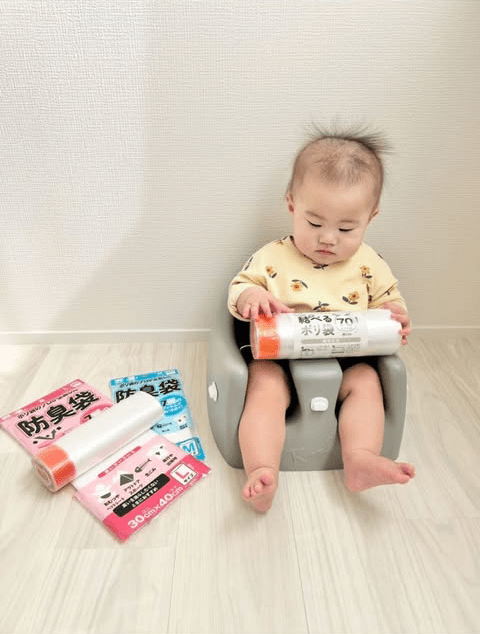 赤ちゃんと防臭袋