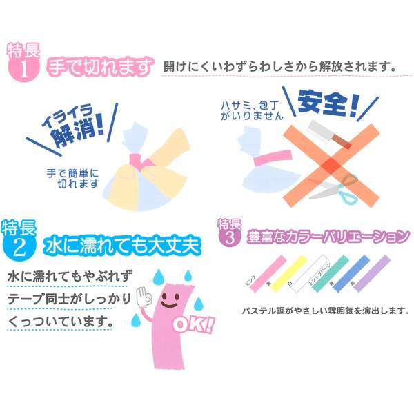 バックシーリングテープの特長