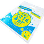 東近江スマイルネット様の製造実績（楕円抜き袋）